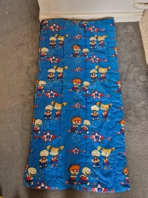 Rugrats Sleeping Bag Nickelodeon 90s Vintage Fleece Cartoon - Image 1 of 3