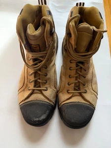 Herren Caterpillar Stahlkappe Leder Stiefel Schicht Arbeit Wasserdicht CAT Timberland - Bild 1 von 9
