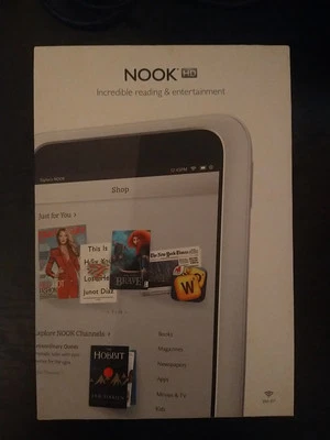 Barnes & Noble Nook HD (BNTV400) 8GB Wi-Fi 7in (READ DESCRIPTION)  - Image 1 of 4