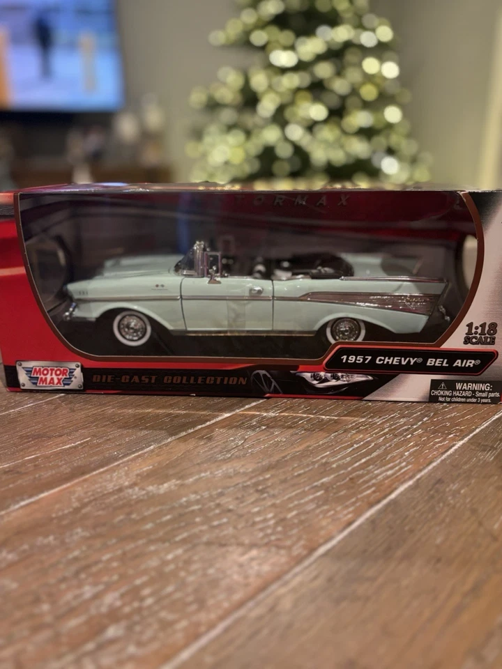 Motor Max 1957 Chevy Bel-Air | Vintage Green 1:18 | Free Shipping!! - Image 1 of 1