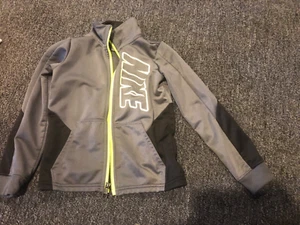 Nike Boy’s Full Zip Track Jacket Gray - Picture 1 of 3