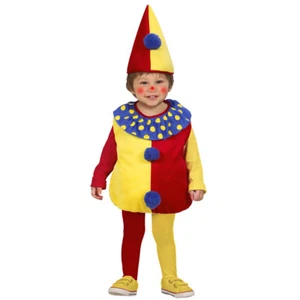 Clownkostüm Kinder Clown Harlekin Kostüm Baby Clownskostüm 90-104 cm 1-3 Jahre - Bild 1 von 3