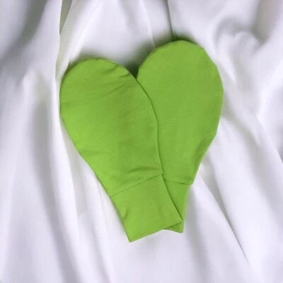 Night Cream Eczema Mittens/Cotton  Adult Fingerless Mittens/ Special needs Mitts - Image 1 of 4