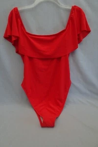 Fashion Nova Flounce With It One Piece Swimsuit Size 1X Red NWT - Picture 1 of 6
