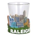 Raleigh Shotglass Color Skyline North Carolina