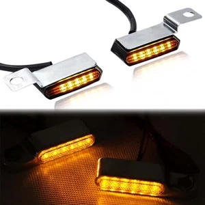 Mini LED Turn Signal Light Flowing Blinker Flasher For Harley Cafe Racer Scooter - Bild 1 von 10