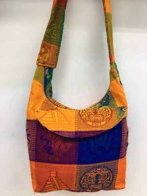 Bolso de Hombro Étnico Hippie Bandolera Playa Cartera Bolso Hecho a Mano en México Patrón Foto 1 de 4