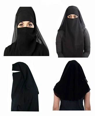 Hiyab islámico para mujer Niqab niña hiyab velo musulmán burka islámico nikab... - Imagen 1 de 4