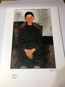 Amedeo Modigliani litografia off set cm 50x70 Archives Paris - firma su lastra - Bild 1 von 8