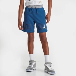 JORDAN Big Boys 23 Gym Blocked French Terry Draw Cord Shorts Size M - Picture 1 of 6