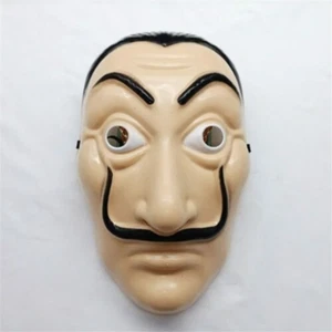 Paper House Dali Masks La Casa De Papel Mask Salvador Cosplay Plastic Mask Props - Imagen 1 de 4