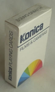 Vintage Konica Playing Cards Sealed Pack Promo item for Konica Camera Company - Picture 1 of 3