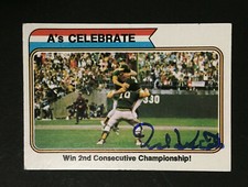 Ted Kubiak signed 1974 Topps baseball Card 479 A's Athletics WS Auto Autograph 1