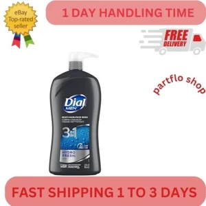 Dial Men 3-in-1 Körper-, Haar- und Gesichtswasser, Hydro Fresh, 32 fl. Oz. - Bild 1 von 3