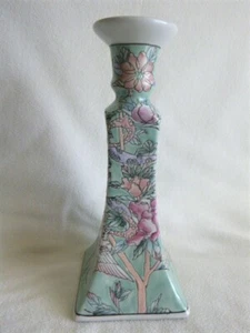 Porzellan Kerzenständer handbemalt 70er Jahre Macau - Bild 1 von 8