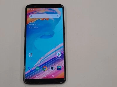 OnePlus 5T (A5010) 64 GB - Negro (GSM Desbloqueado) Doble SIM - AGRIETADO - N303 Foto 1 de 4