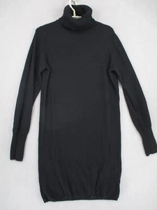 Sonya Hopkins Dress Womens Small Black Cashmere Turtle Neck Long Sleeve Designer - Picture 1 of 19