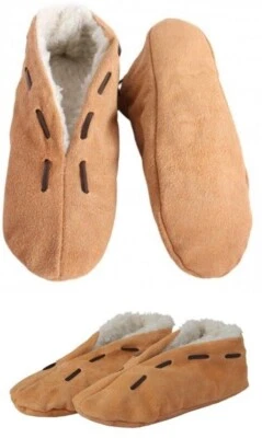 Winter Hausschuhe Wildlederhausschuh  Echt Leder Webpelzfutter Puschen Neu- - Bild 1 von 3