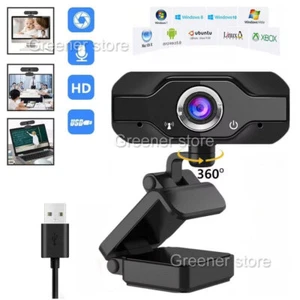 1080P Full HD USB Webcam for PC Desktop & Laptop Web Camera Built In Microphone - Afbeelding 1 van 12