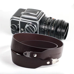 35MM Wide Leather Neck Strap With Lugs For Hasselblad 500CM 501CM 503CX 503CW - Picture 1 of 10
