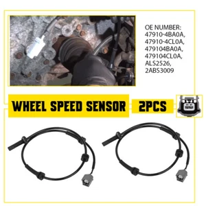 ABS Wheel Speed Sensor Front Driver Passenger LH RH Fits Nissan Rogue 2014-2020 - Picture 1 of 11