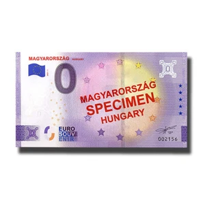 0 Euro Souvenir Banknote Magyarorszag SPECIMEN Hungary 2021-1 - Picture 1 of 3