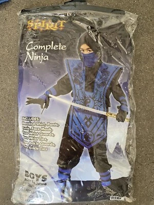 Complete Ninja warrior costume blue boys sz XL 14-16 - Image 1 of 4