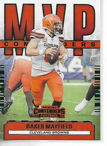 2020 Panini Contenders Baker Mayfield Emerald Inserto MVP Contenders parallelo - Foto 1 di 1