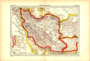 "PERSIA" (MODERN) Antique original map 1895 - Picture 1 of 1