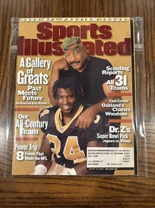 SPORTS ILLUSTRATED AUG 30,1999 NFL PREVIEW ISSUE JIM BROWN&RICKY WILLIAMS - Picture 1 of 10