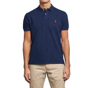 *NUEVO CON ETIQUETAS - POLO RALPH LAUREN Para Hombres Calce Clásico Malla Polo - AZUL MARINO: S - XXL - Imagen 1 de 6