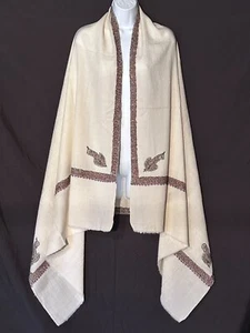 Vintage Traditional Himalayan Handloom Wool Shawl Wrap - Picture 1 of 5