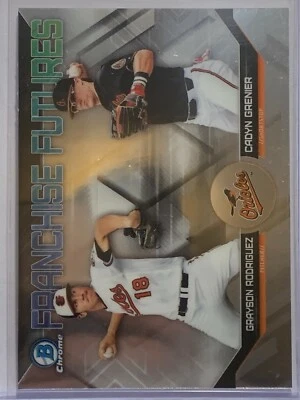 2018 BOWMAN CHROME FRANCHISE FUTURES FF-BAL GRAYSON RODRIGUEZ CADYN GRENIER - Image 1 of 2