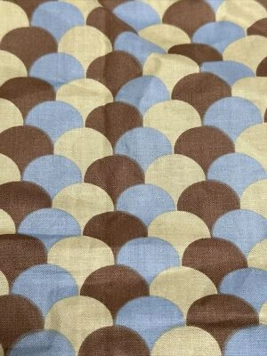 Cotton Quilt Amy Butler VTG Brown Blue Cream CHARM 44" X 29" X RARE new - Image 1 of 4