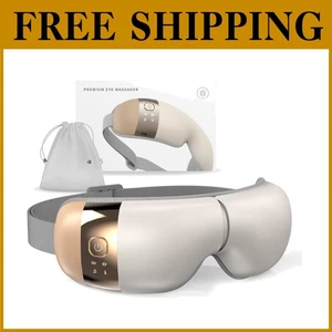 Masajeador de ojos HubiCare con calor, vibración y música - Beige - Imagen 1 de 11