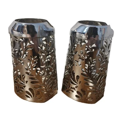 Bath & Body Works SILVER Scroll Hand Soap Sleeve Cover, for Foaming Lot Of 2  - Image 1 of 4