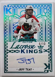 2025 LEAF NATIONAL LACROSSE LEAGUE JEFF TEAT LACROSSE KINGS AUTOGRAPH CARD /10 - Picture 1 of 2