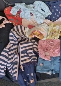 Girls Size 2, 15 Pieces Mix N Match Sets Tops Pants Skirt Mango PAWS N More N &U - Picture 1 of 7