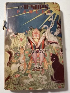 Aesop's Fables Antik Vintage Hardcover Buch DJ KOSTENLOSER VERSAND - Bild 1 von 19