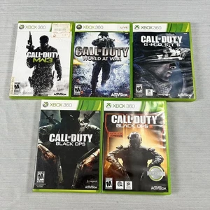 Call of Duty Xbox 360 Bundle Microsoft Xbox 360 Video Game Lot Black Ops Ghosts - Picture 1 of 19