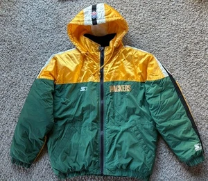 NFL Pro Line Green Bay Packers Starter Full-Zip Hooded Jacket Coat Size Mens M - Picture 1 of 14