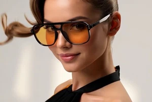 Retro Eckige Piloten Sonnenbrille Damen Herren 70er Vintage Trendy Kunststoffgestell Gafas - Bild 1 von 62