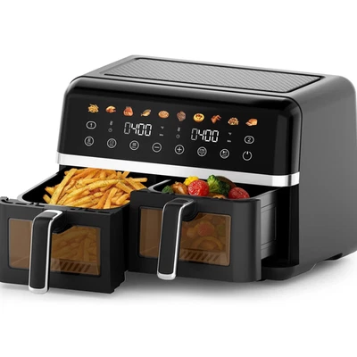 Dual Basket Digital Air Fryer Oven with View Windows, 2 Independent 5 Qt Baskets - Image 1 of 4