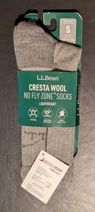 Calze L.L.Bean donna Cresta misto lana leggere no fly zone crew S 4-6 nuove con etichette - Foto 1 di 7