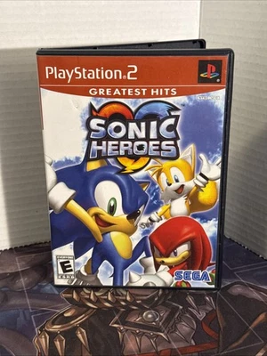 Sonic Heroes (Sony PlayStation 2, 2005) No Manual PS2 Damaged Case - Image 1 of 4