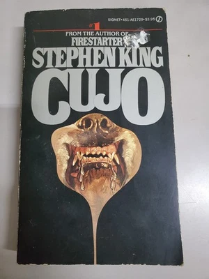 Stephen King Cujo Paperback Signet First Printing 1982 Vintage Horror Novel D184 Foto 1 de 3