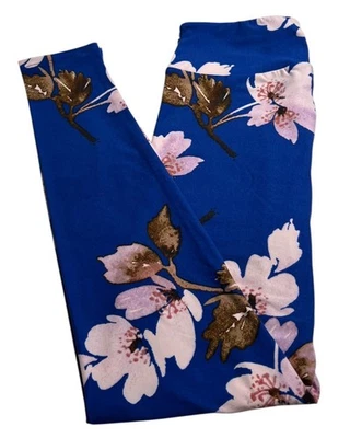 Leggings LuLaRoe OS Talla Única Floral DOGWOOD Acuarela Rosa Flor Ajuste Elástico Foto 1 de 4