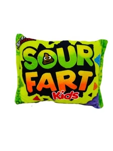 Funny Junk Food Doody Plush - Sour Fart Kids Parody Sour Patch Kids Candy 7” NEW - Picture 1 of 3