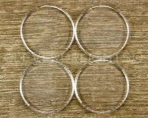 40 mm runde Glasfliesen - klar - 2 flache Seiten - 1 9/16 Zoll - 20 50 100 - Bild 1 von 4