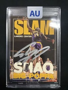 1996-97 Fleer Skybox SLAM Big Poppa Shaq SHAQUILLE O'NEAL Auto Autograph BAS COA - Picture 1 of 5